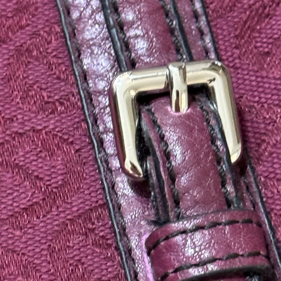 Like new. Used once Etienne Aigner purse bag burgundy wine color open to offers - Picture 12 of 15